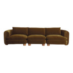 ComfyTrio 3 Seater Teak Wood Sofa