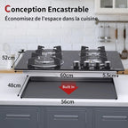 Plaque gaz ISEASY 3 feux encastrable 60x52 cm