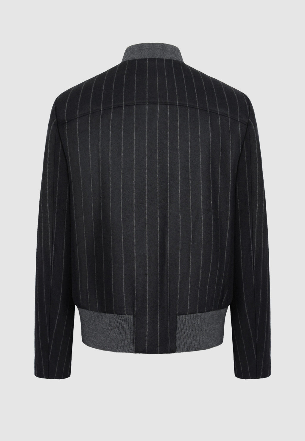 Blouson zippé noir à rayures tennis