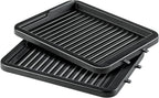 Tefal gaufrier 4-en-1 noir/inox gaufré