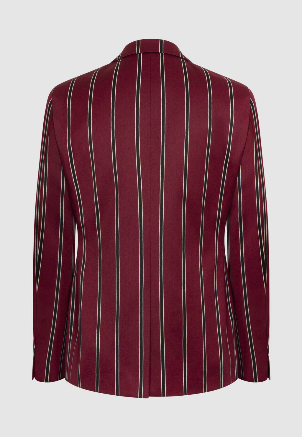 Veste coupe ajustée bordeaux à rayures régatta en laine et coton