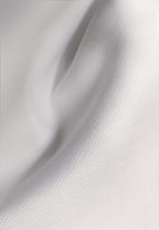 Chemise texturée à col souple en coton blanc