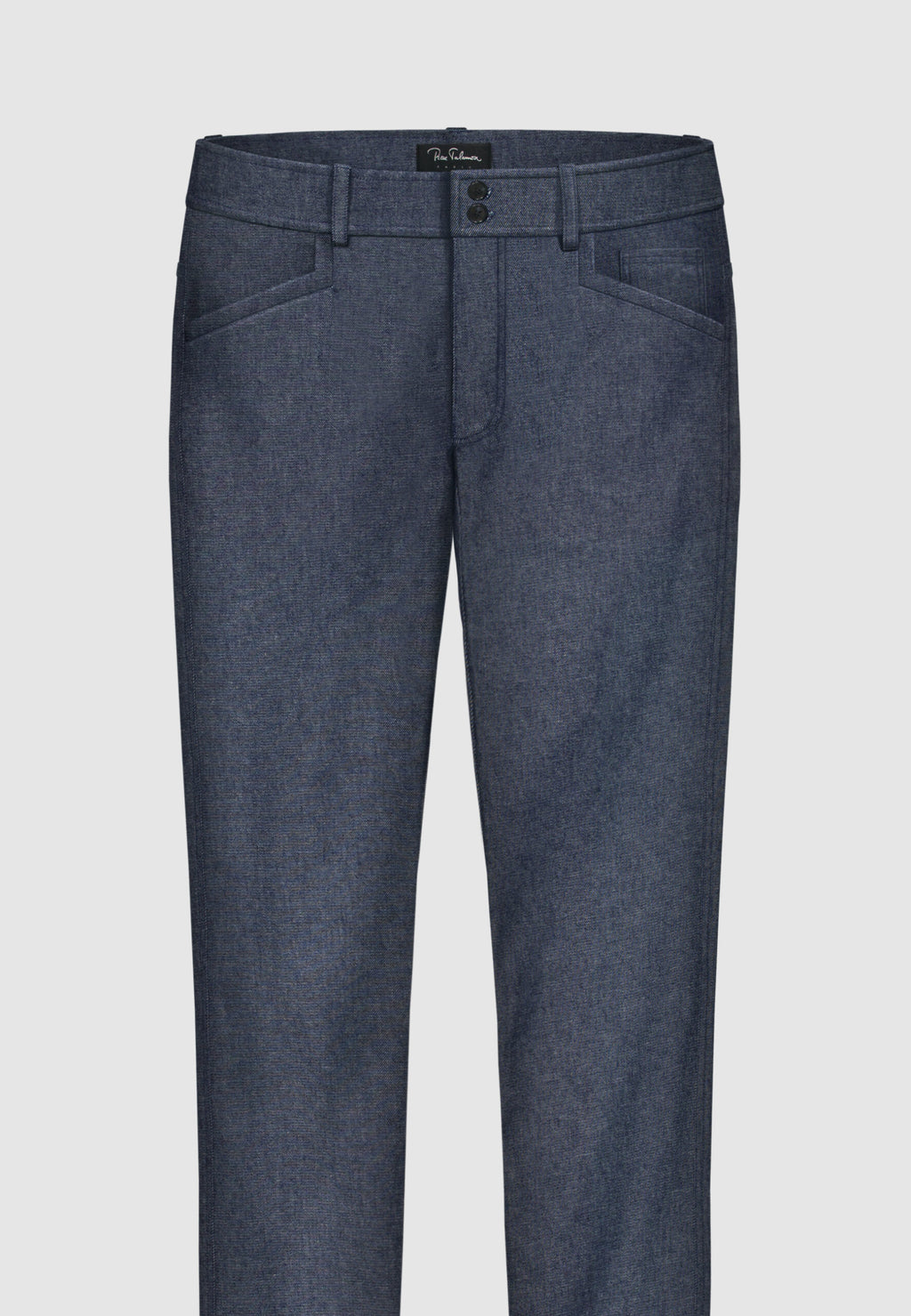 Jeans denim en coton stretch bleu