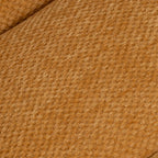Yellow Trufted Chenille Fabric Swivel Accent Chair