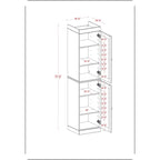 Meuble sous-vasque 100 % bois massif 42 cm avec portes en option par Palace Imports