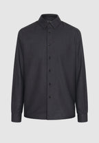 Chemise en flanelle de coton gris