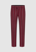 Pantalon bordeaux à rayures régatta en laine et coton