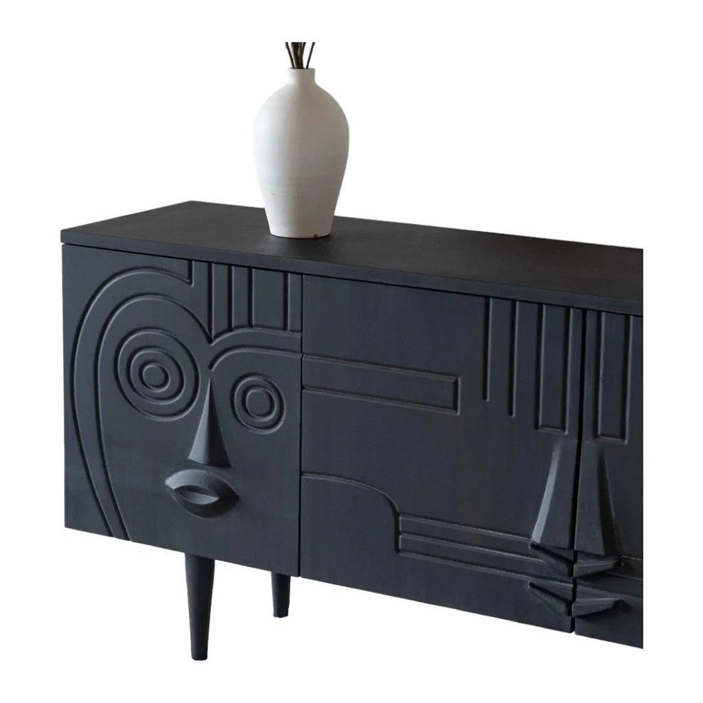 Nismaaya Divine Solid Teak Wood TV Unit | Nismaaya Divine Solid Teak Wood Media Console