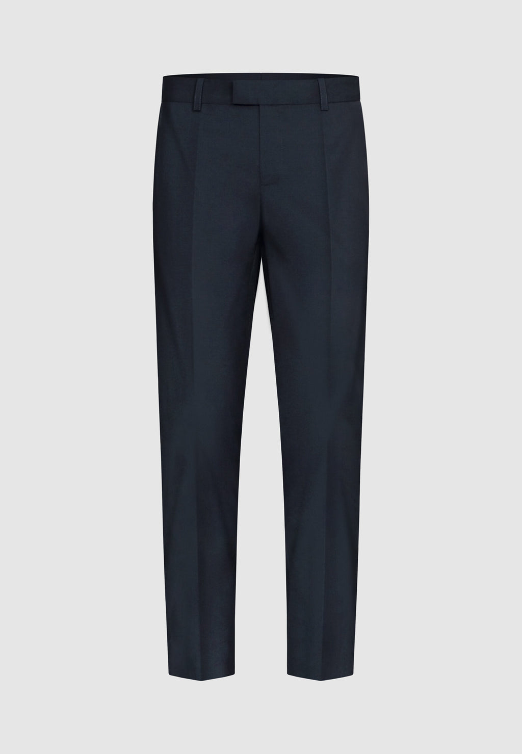 Pantalon en laine bleu marine à poches rectangulaires