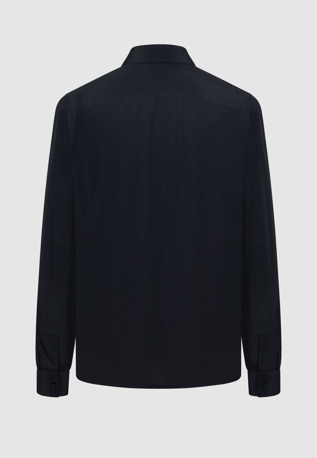 Chemise en crêpe fluide noir