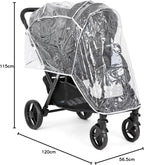 Joie - Evalite Duo - Poussette Double Légère - Siège Arrière Inclinable À Plat - Compatible Sièges Auto Et Nacelles - Suspension 4 Roues - Harnais 5 Points SoftTouch - Dès la naissance