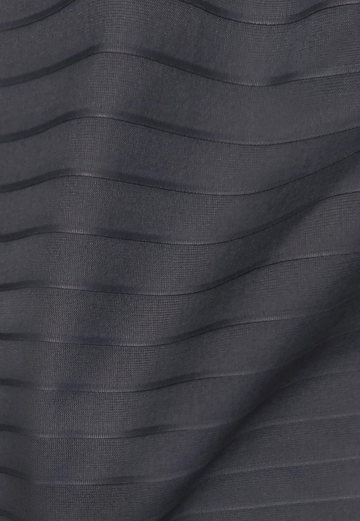 Chemise col montant en coton gris à rayures en relief