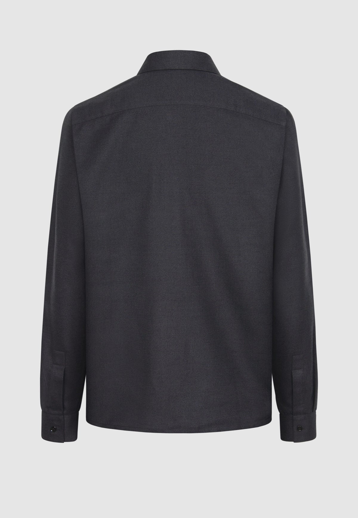 Chemise en flanelle de coton gris