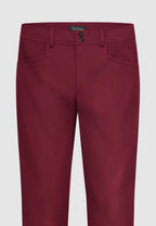 Pantalon chino en coton bordeaux
