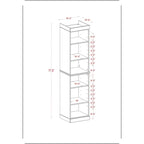 Meuble sous-vasque 100 % bois massif 42 cm avec portes en option par Palace Imports