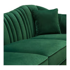 Bardhyl 3 Seater Fabric Sofa Green