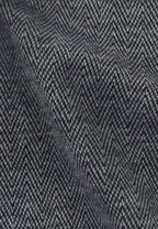 Pantalon à chevrons en laine et coton